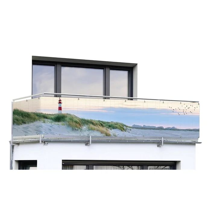 Plastová balkonová zástěna North Sea Coast 500x85 cm
