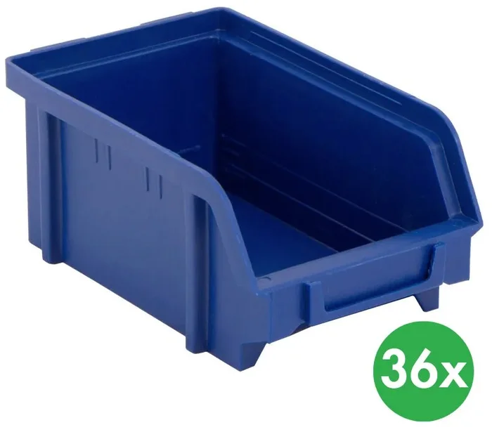Plastové úložné boxy ARTPLAST BASIC, 36 ks, modré
