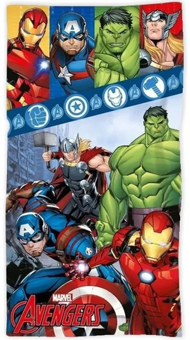 Plážová bavlněná osuška Avengers Team