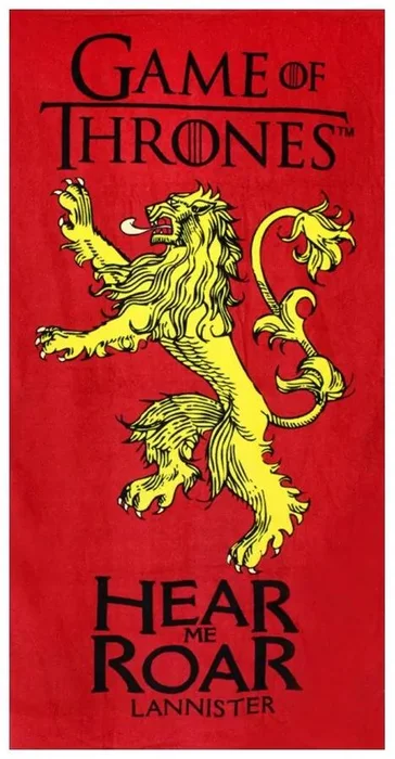 Plážová osuška Hra o trůny Lannister 70x140 cm