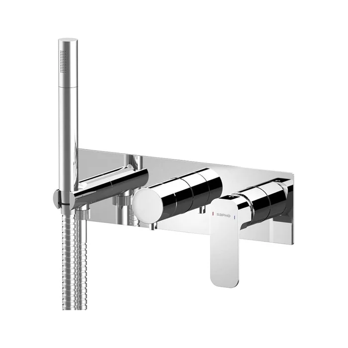 Podomítková sprchová baterie s třemi výstupy a moderním designem