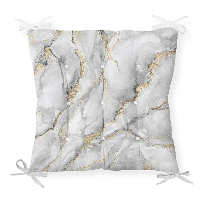 Podsedák Marble Gray Gold 40x40 cm