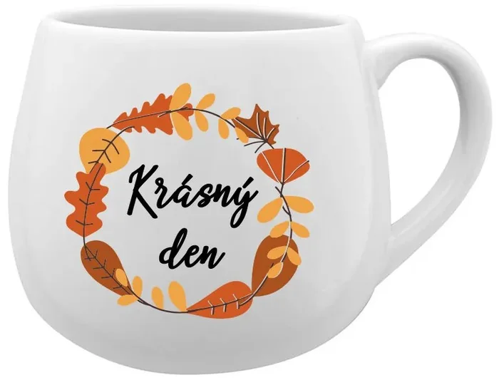 Podzimní keramický hrnek 300 ml s motivem Krásný den