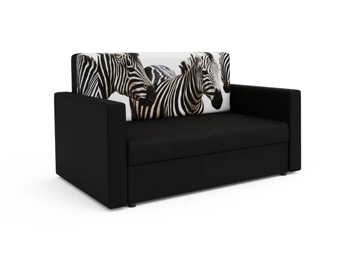 Pohovka AZUL HEVEN 120 zebra/černá