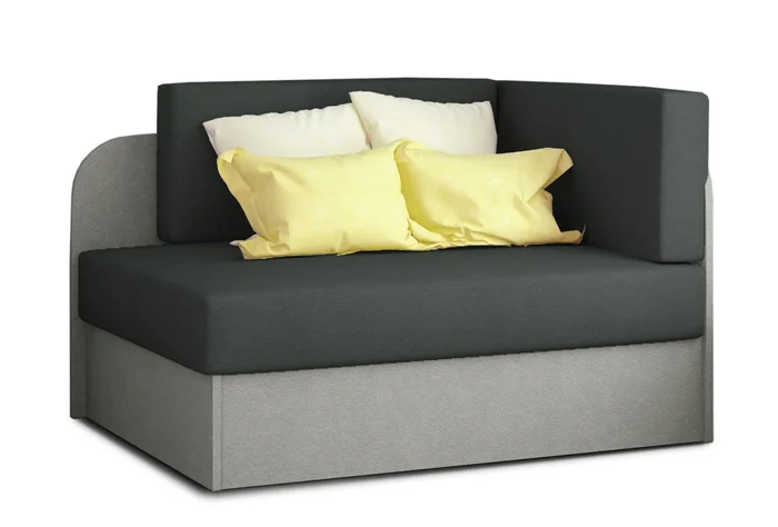 Pohovka HYSTRIX 03 – tmavě šedá a světle šedá látka