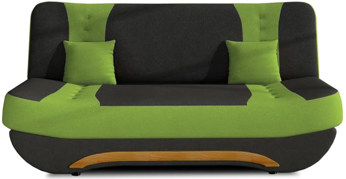 Pohovka NECTON 02 – černá a zelená látka