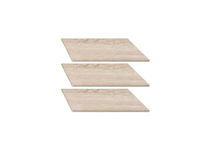 Police do kombinované skříně MARIONET - 3 kusy, dub sonoma