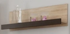 Police MOLTENO – dub Sonoma světlý / tmavý, 100 × 30 × 22 cm