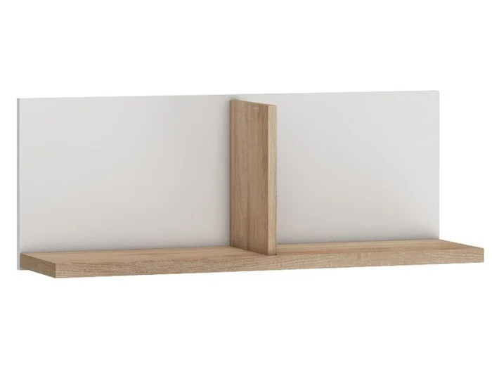 Police NELLORE nástěnná police dub sonoma/bílá