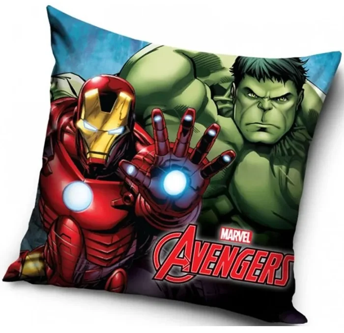Polštář Avengers Iron Man a Hulk 40x40 cm