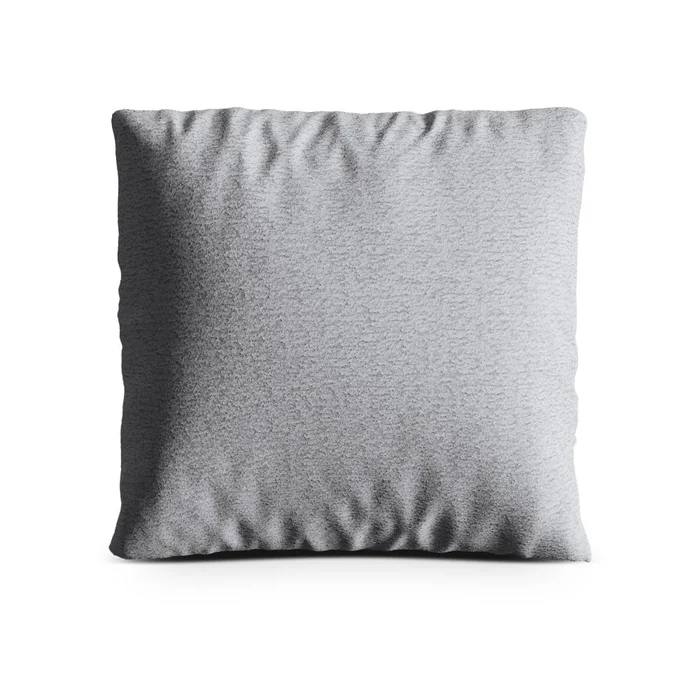 Polštář bouclé Kemi světle šedý – Cosmopolitan Design