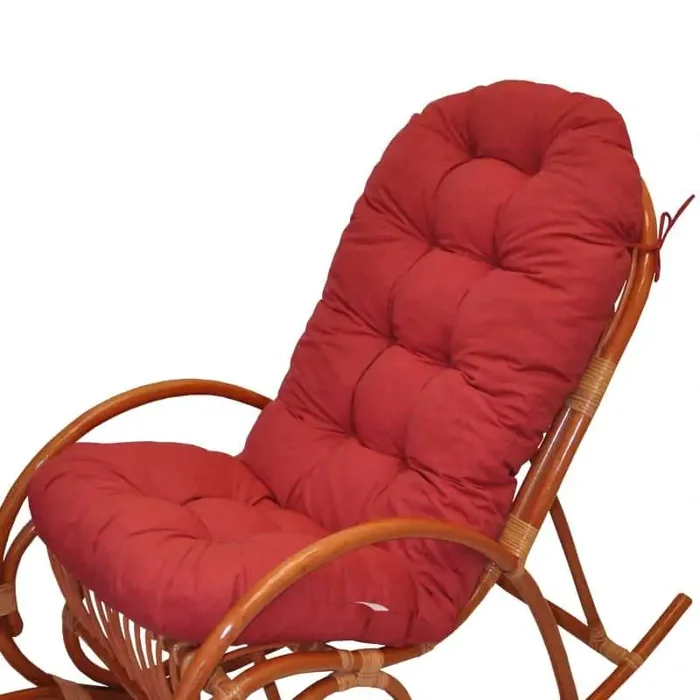 Polstr na houpací křeslo – vínový melír