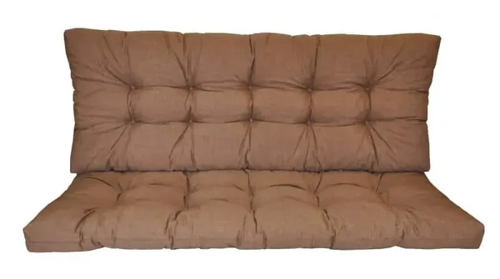 Polstr na zahradní houpačku 120 cm, hnědý melír