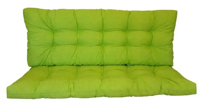 Polstr na zahradní houpačku 120 cm, světle zelený melír