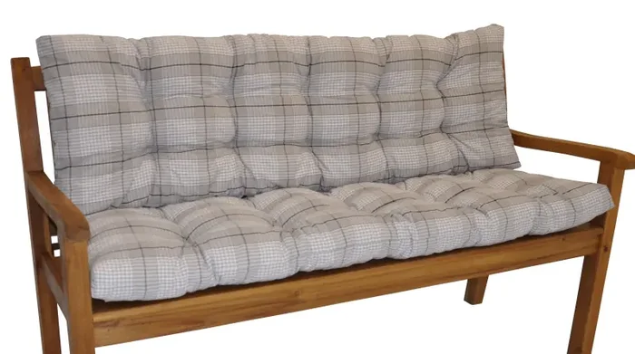 Polstr na zahradní lavičku 120 cm – antik kostka