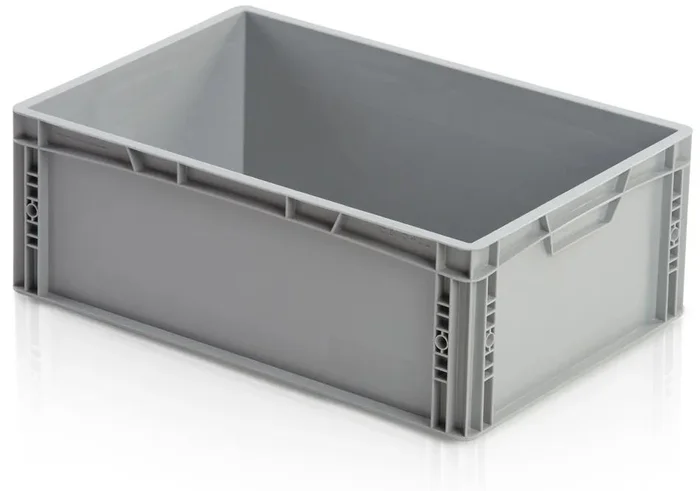 Polypropylenová přepravka s uzavřenými rukojeťmi 600x400x220 mm