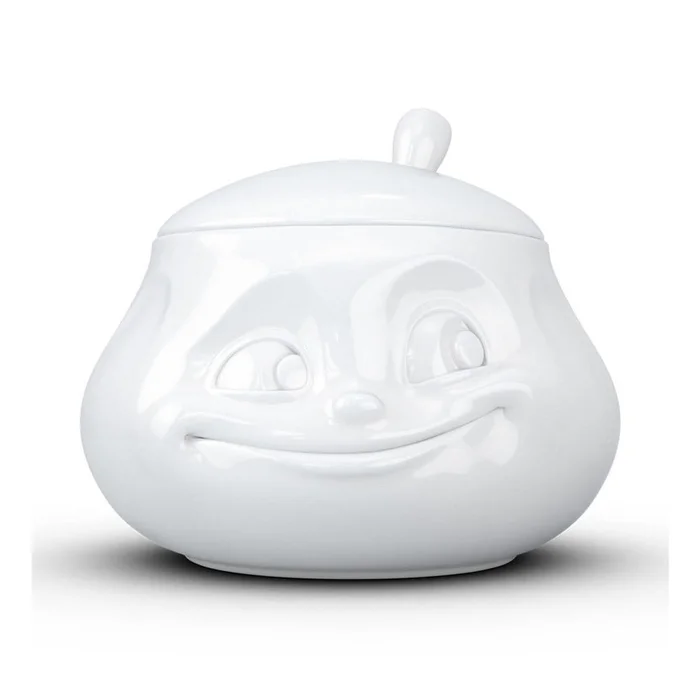 Porcelánová cukřenka s úsměvem