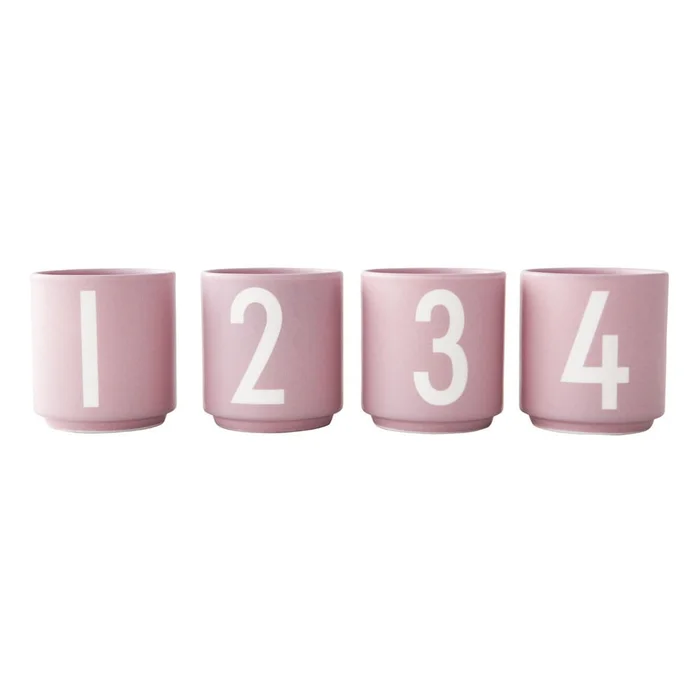Porcelánové svícny 4 ks Mini Design Letters