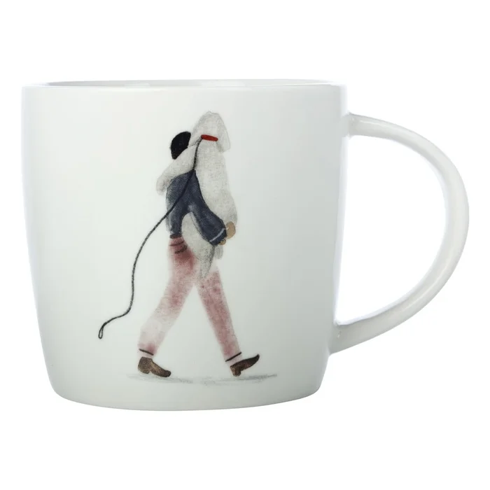 Porcelánový hrnek 400 ml Walking The Dog