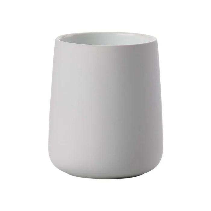 Porcelánový kelímek na kartáčky Nova Zone šedý