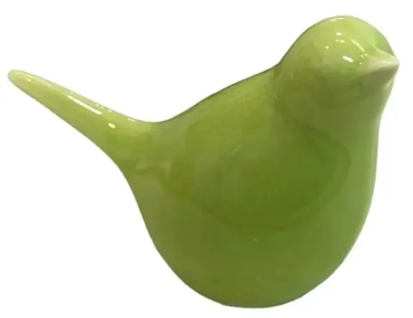 Porcelánový ptáček Birdetta 9 cm – zelená nebo bílá