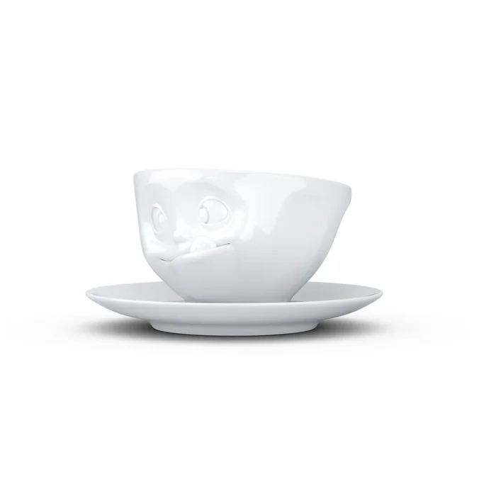 Porcelánový šálek s podšálkem