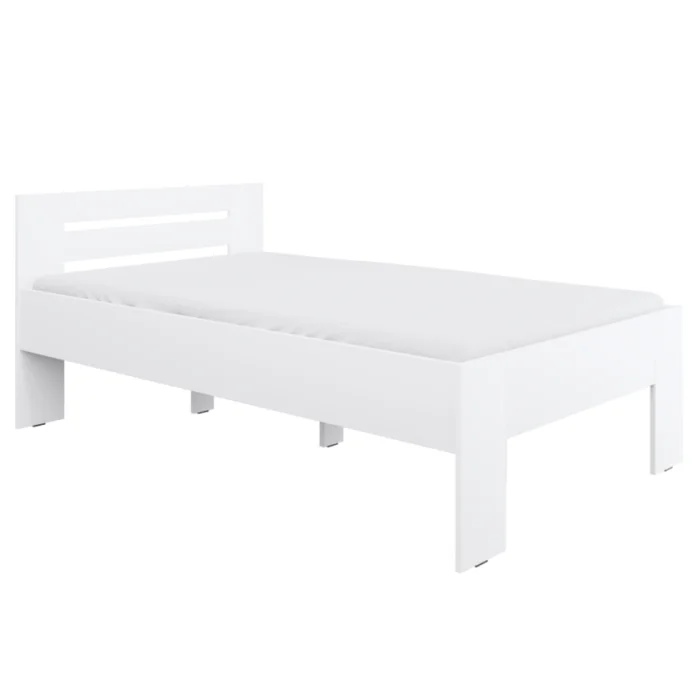 Postel 120x200 cm, bílá – BASIS