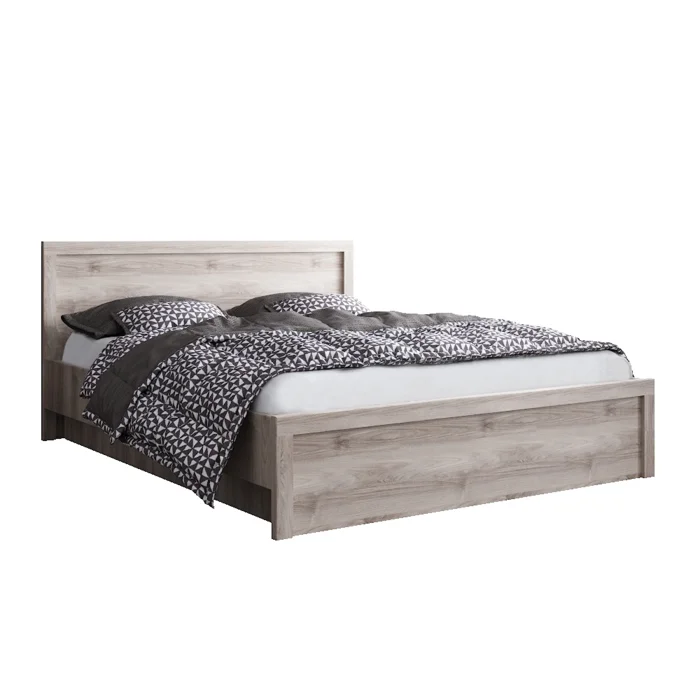 Postel 140x200 s úložným prostorem – kaštan Nairobi (JESI NEW)