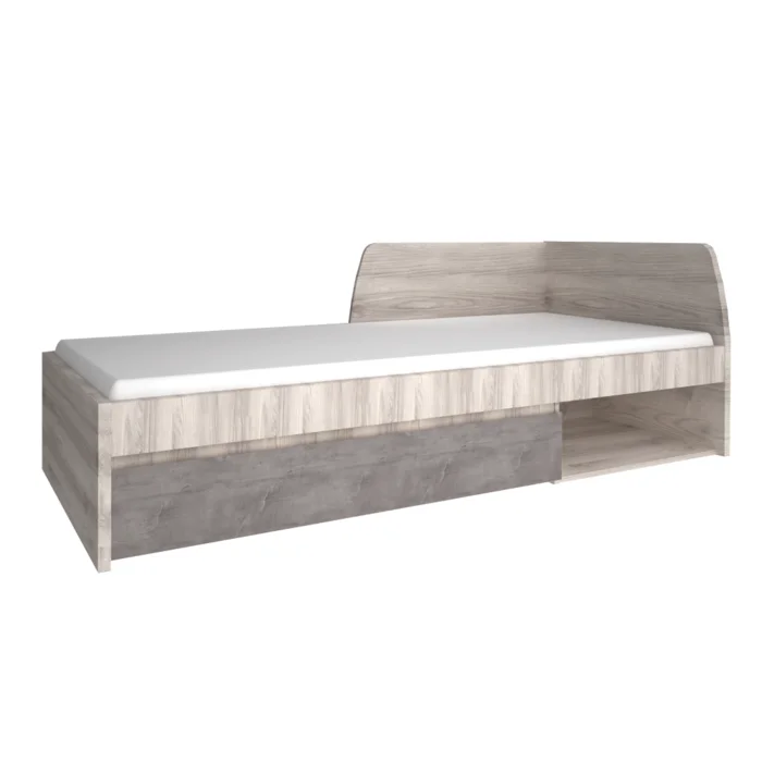 Postel 90×200 cm kaštan Nairobi/Onyx JESI