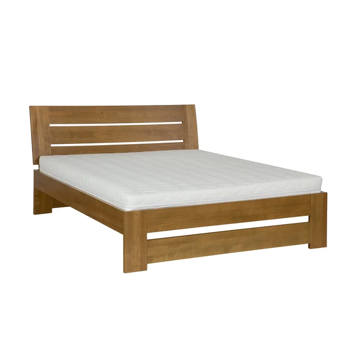 Postel Cordula 160×200, masivní buk, rustikální moření