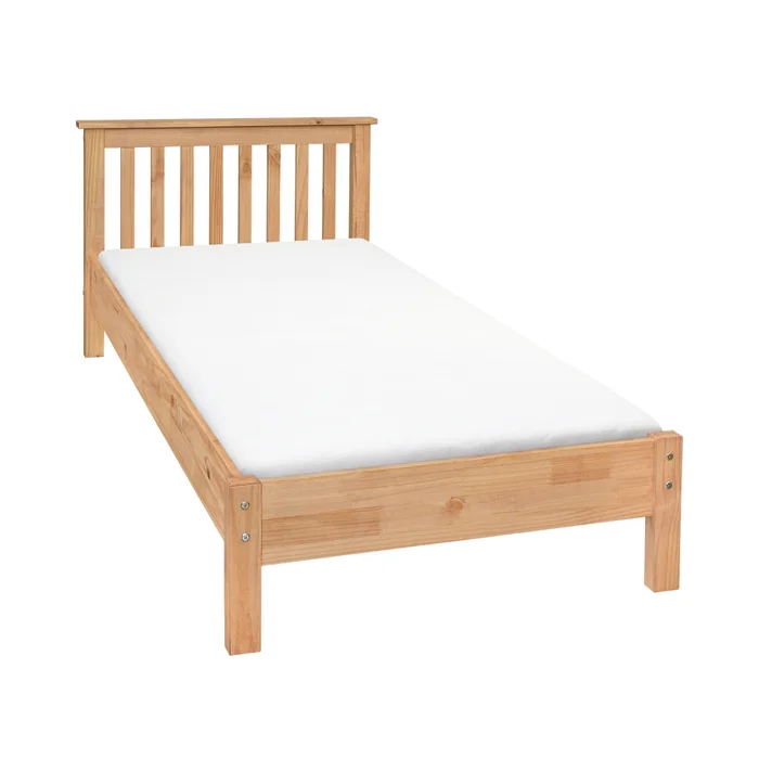Postel DWAYNE 90x200 cm – voskovaná borovice