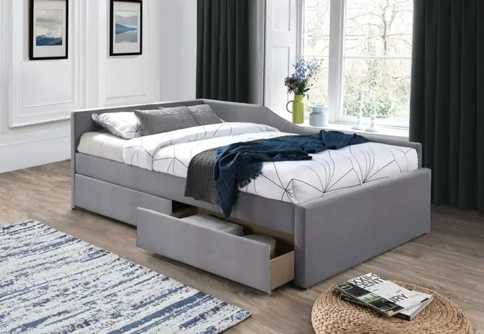 Postel ELIAS Velvet 120x200 šedá