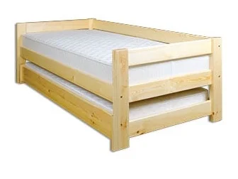 Postel GAMBIAN s přistýlkou 90x200 cm, masiv borovice