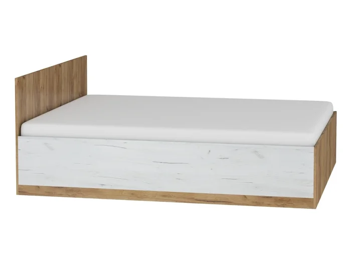 Postel GATTON 160x200 s roštem - craft zlatý/bílý, 5 let záruka