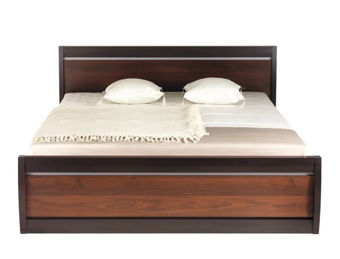 Postel HADIR 160 cm – tmavý ořech