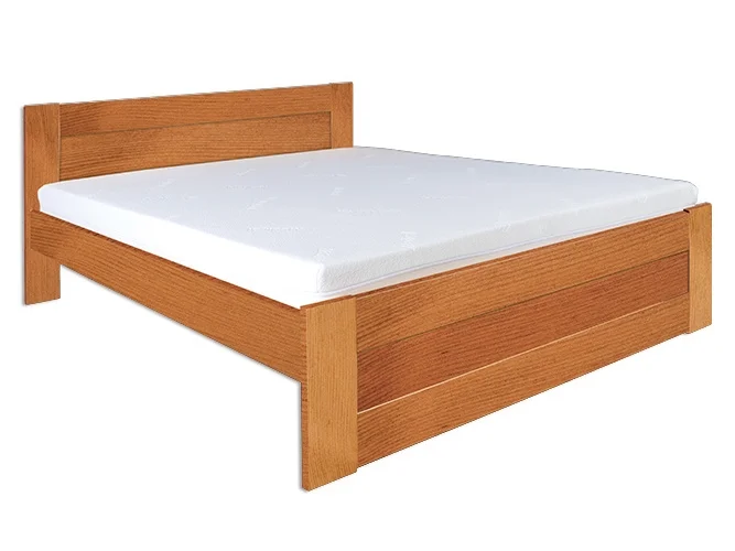 Postel LAGRAVE 160×200 cm – masiv borovice, moření olše