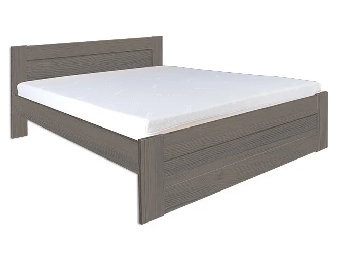 Postel LAGRAVE 180×200 cm – borovice, šedé moření