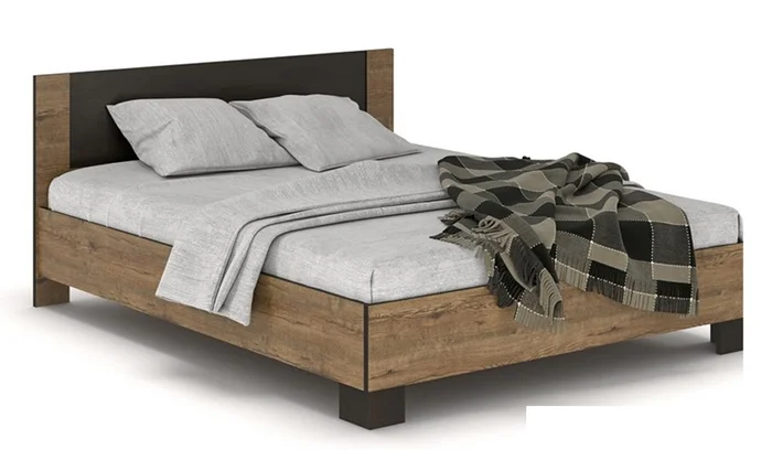 Postel NODULOSA 160×200 cm dub april/wenge