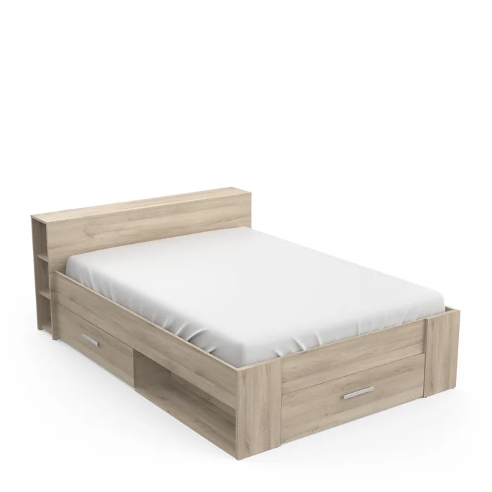 Postel RAWAL 140×190 cm – dub Kronberg