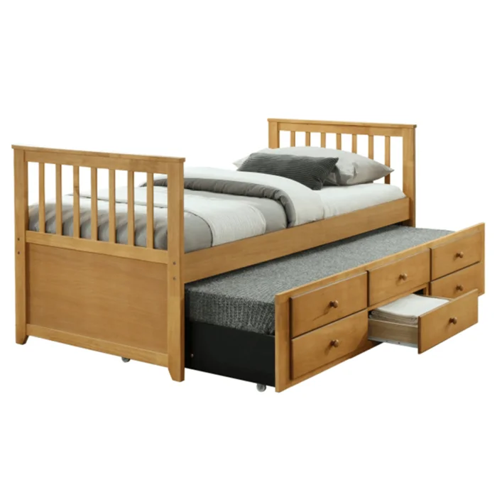 Postel s přistýlkou 90x200 dub AUSTIN NEW