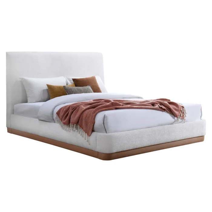 Postel s roštem 160x200 cm – bílá SELINA