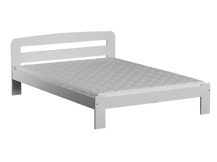 Postel STETSON 90×200 cm s roštem – borovice, bílé moření