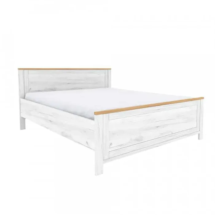 Postel Sudbury 160x200 dub craft zlatý/bílý