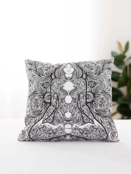 Povlak na polštář 45×45 cm Buddha z mikrovlákna