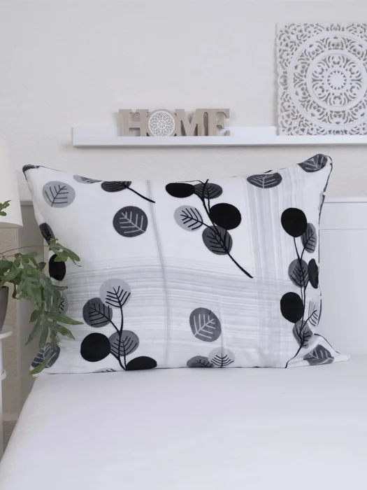 Povlak na polštář Hasana šedý 70x90 cm mikroplyš