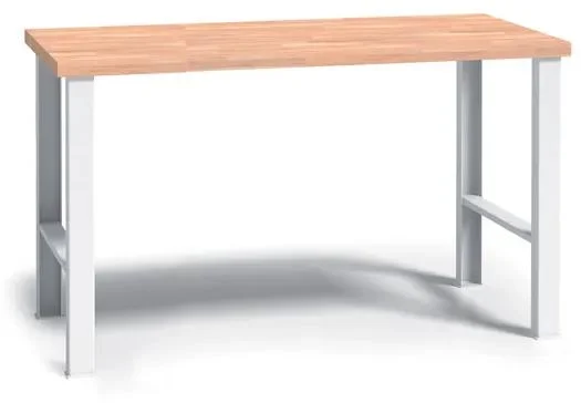 Pracovní stůl do dílny WL, buková spárovka, 1700 mm