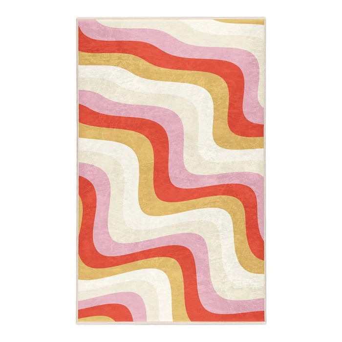 Pratelný koberec 160x230 cm Creamy Raspberry Swirl