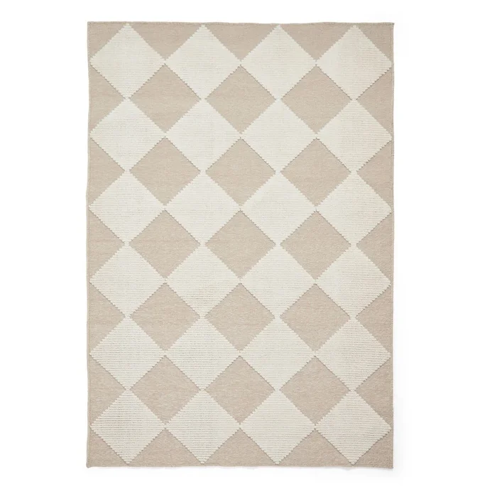 Pratelný koberec Lyna Beige & White 120x170 cm