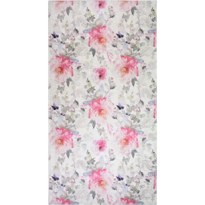 Pratelný koberec Pink Garden 80x150 cm