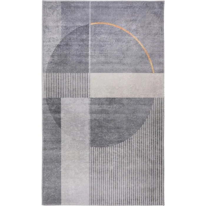 Pratelný šedý koberec 80x150 cm